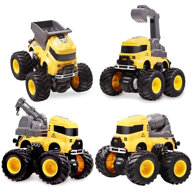 Izrizr 4-Pc Pull Back Construction Vehicles, Friction Powered photo 7