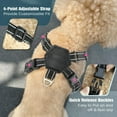 thumbnail image 3 of Pawaboo Dog Harness with Leash Set, X-Frame No Pull Pet Harness, Adjustable Choke Free Dog Vest Harness for Small Medium Dogs & Puppies, Breathable Puppy Vest with Leash for Walking Outing (S, Black), 3 of 7