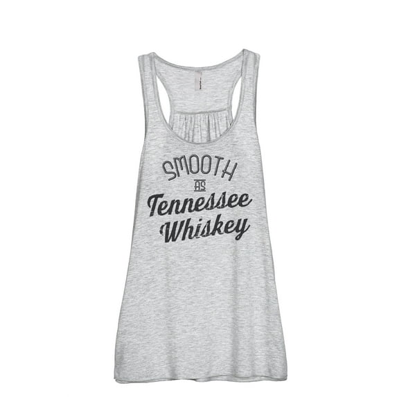 Thread Tank Smooth As Tennessee Whiskey Women's Fashion Sleeveless Flowy Racerback Tank Top Sport Grey Large