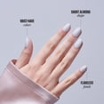 thumbnail image 4 of Kiss Core Color Press On Nails Almond, ‘Lyrical’, White, Short, 32 Count, 4 of 13
