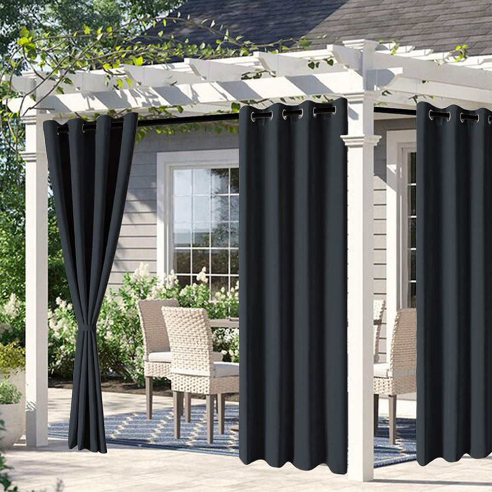 Outdoor Curtains for Patio Waterproof Blackout Curtains Privacy Drape