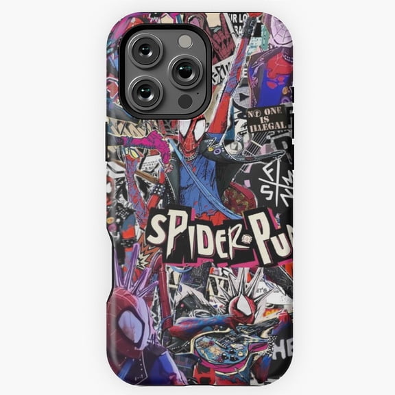 Spider Punk Collage Phone Case for iPhone 16 15 14 13 12 11 Pro Max M5909736