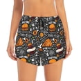 thumbnail image 4 of Lsque Fastfood 1 Printed Women's Running Shorts with Liner Pockets,Elastic Quick Dry Workout Athletic Gym Yoga Shorts,Womens High Waist Shorts-Small, 4 of 9