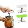 thumbnail image 1 of Herramienta multifuncional para abrir frascos y botellas | Empuñadura de acero inoxidable sin esfuerzo | Mango ergonómico antideslizante | Se abre cualquier tamaño de tapa de rosca | Pack de 2, 1 of 3