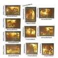 thumbnail image 2 of Pumpkin Man Haunted House Lámpara Led Halloween Luces De Madera Adornos Para Festivales Fiestas Temáticas Advancent HA040046-08, 2 of 6
