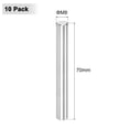 thumbnail image 3 of Uxcell Paquete de 10 Pasadores de 8 x 70 mm, Elementos de Sujetador de Acero Inoxidable 316 para Dispositivos Metálicos [Tono Plateado], 3 of 7