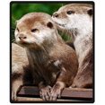 thumbnail image 1 of RYLABLUE Otter Blanket Travel Fleece Throw Blanket 58x80 inches, 1 of 1