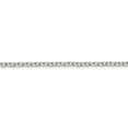 thumbnail image 3 of 925 Sterling Silver 2.75mm Beveled Oval Cable Pendant Chain 30 Inch, 3 of 7