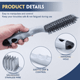 thumbnail image 5 of Stainless Steel Wire Brush Set 4Pcs, with Strong Handle & Metal ,for Cleaning Welding Slag & Rust,Dust,4 x Steel Wire Brush,Gray, 5 of 7