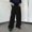 Black1, variant on Men's Baggy Pants Wide Leg Drawstring Waist Loose Sweatpants with Pockets