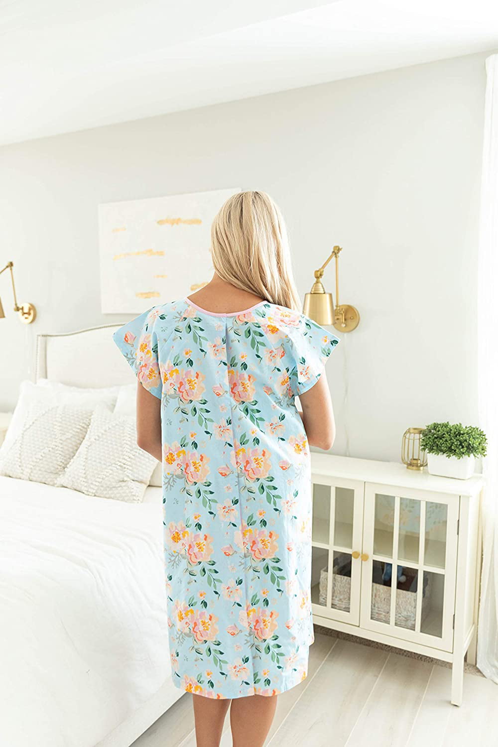 Personal Touch Size 3XL Twill Unisex Blue Diamond Premium Patient Gown  (Pack of 1) - Walmart.com