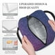 thumbnail image 3 of Balery Violet Glitter Bolsa de Almuerzo para Mujeres, Caja de Almuerzo, Bolsa de Almuerzo Pequeña Impermeable, Tote de Almuerzo Reutilizable con Gran Capacidad, 3 of 6
