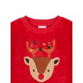 thumbnail image 5 of Joyful Moments Toddler Boys Reindeer Top and Plaid Jogger, 2-Piece Set, Sizes 12M-5T, 5 of 12