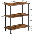 thumbnail image 5 of HOOBRO End Table 3-Layer Open Shelves Nightstand Bedroom Living Room Brown BF48BZ01US, 5 of 7