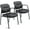 Black,  Classic, variant on PINDEE Office Guest Chairs Set of 2 PU Leather Reception Waiting Room Chairs with Armrests Modern Professional Seating for Office Lobby.Black, Modern