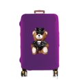thumbnail image 1 of Luggage Cover Suitcase Protector Police Bear Print Thicken Elasticity Dust Cover Anti-Scratch Protective Set 18-32 Inch Trolley purple S, 1 of 6