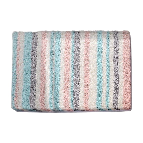 Dvumao Bathroom Rugs, Concise Colorful Striped Faux Pashm Floor Mat Bathroom Sink Area Skidproof Mat Living Room Entryway Doormat, Mom Gifts