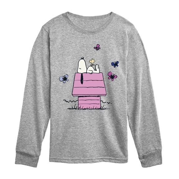 Peanuts - Snoopy Doghouse Boys' Long Sleeve Graphic T-Shirt
