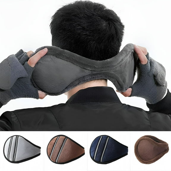 TELOLY Windproof Foldable Ear Muffs For Winter Ear Warmer Ear Covers Over The Head Ear Muffs for Men Women Outdoor