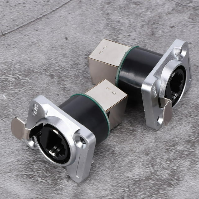 Right Angle Connector, Insulator RJ45 Right Angle Connector, Durable Waterproof Coax Cable for Wall Plates