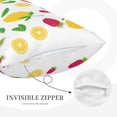 thumbnail image 5 of Binfone Strawberry and Lemon Standard Size Pillowcase, Long Staple Pure Cotton Envelope Closure Pillow Cover,20"x30", 5 of 9