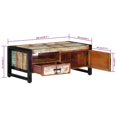 thumbnail image 4 of vidaXL Coffee Table 100x50x41 cm Solid Wood Reclaimed, 4 of 5