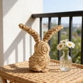 thumbnail image 7 of Easter Bunny Ornaments, Woven Willow Rabbit Figurines Crafted, Easter Rabbit Decor, Easter Rattan Bunny Resin Ornaments for Home Courtyard Tabletop to Enhance The Easter Atmosphere 3.5"x3.5"x4.7", 7 of 7