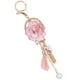 thumbnail image 3 of BRIGHTFUFU Exquisito llavero de flor de rosa, llavero decorativo de metal, colgante ligero para bolso, dije colgante, 3 of 7