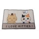 thumbnail image 1 of Alfombrilla antideslizante, cómoda y bonita, ideal para la cocina, el salón o el baño, con diseño de gatitos, 40 x 60 cm., 1 of 13