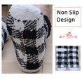 thumbnail image 4 of Men's Slipper Socks with Grips Non Slip Soft Fuzzy Cozy Fleece Lined Plaid Pattern Socks for Cold Winter, 4 of 7