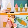 thumbnail image 3 of KAKOWELY 4 piezas de helado falso, modelo de cono de helado, juguete de simulación de comida falsa, accesorio de comida falsa, 3 of 5