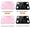 thumbnail image 3 of Yeacher Multi-Functional Home Use Intelligent Body Fat Scale with Led Display BT Electronic Digital Weight Scale Body Composition Analyzer Monitor, 3 of 8