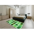thumbnail image 4 of Ahgly Company Indoor Rectangle Patterned ForestGreen Area Rugs, 3' x 5', 4 of 6