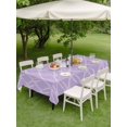 thumbnail image 4 of Outdoor Tablecloth with Umbrella Hole for Patio/Picnic/Party/Camping, Purple Moire Waves Waterproof Table Cloth Rectangle Table Cover Washable, Modern Abstract Art Geometric (60"x 102"), 4 of 8