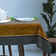 thumbnail image 4 of Rectangle Tablecloth 60x120inch Rustic Barn Ombre Wood Stain and Wrinkle Resistant Washable Polyester Table Cloth Oil Proof Dining Table Cover Decorative for Parties/Wedding/Outdoor Grey Orange Green, 4 of 6