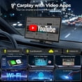 thumbnail image 2 of Pantalla CarPlay LAMTTO inalámbrica de 9 pulgadas con Netflix YouTube, 2 of 9