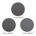 thumbnail image 2 of 5-Inch Hook and Loop Sanding Disc Wet/Dry Silicon Carbide 600/1000/1500 Grit Assorted 15 pcs, 2 of 5