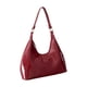 thumbnail image 2 of Bolso de hombro para mujer, de piel sintética, versátil, ligero, tipo hobo, para ir de compras. Rojo, 2 of 9