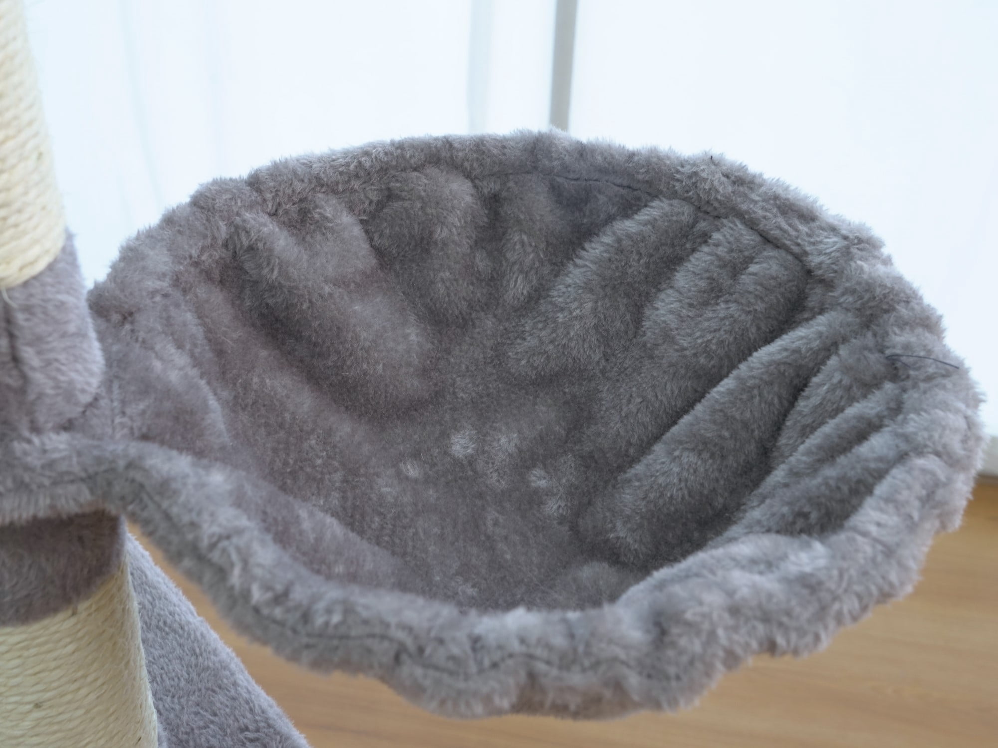 Vibrant Life Heavy Duty 8-Level 66" Cat Tree with Two Condos, Scratching Ramps, and Hammocks, Light Gray