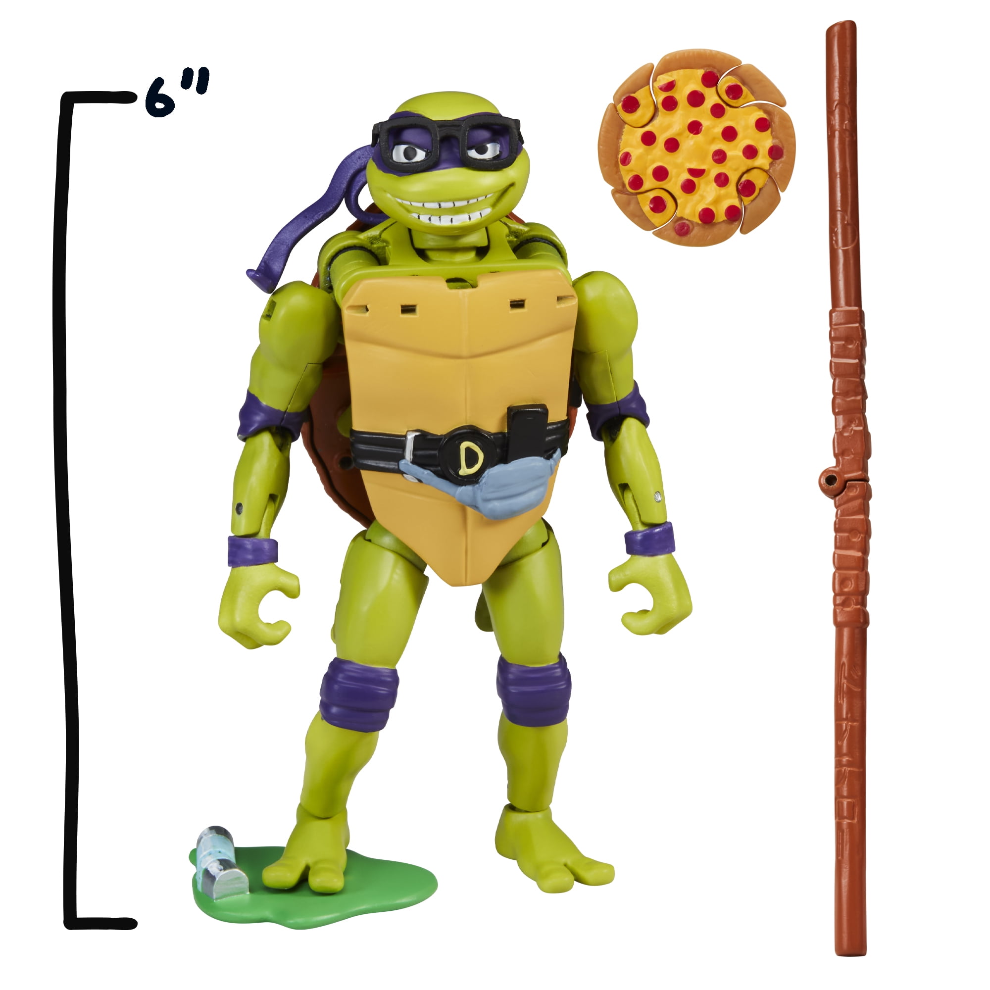 Tales of Teenage Mutant Ninja Turtles: Mutations Deluxe 5.5” Donatello Pet to Ninja Figure by Playmates Toys