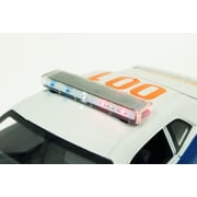 2010 Dodge Challenger SRT8, Blue and White - Acme A1806018 - 1/18 scale Diecast Model Toy Car