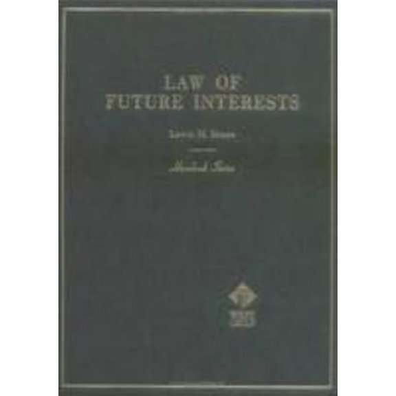 Pre-Owned Future Interests, 2d (Hornbooks) (Hardcover) 0314283625 9780314283627