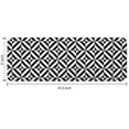 thumbnail image 7 of Black White Triangle Checkered Pattern Kitchen Rug Mat,Kitchen Runner Rugs Non Skid Washable,Decorative Kitchen Floor Mats for Kitchen,Sink,Laundry,17"x47.2", 7 of 7