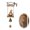 D, variant on Hanging Garden Welcome Sign - Zinc Alloy Wind Chime Bell with Gnome and Swing Design