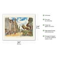 thumbnail image 2 of The Lions of Michigan Avenue - Chicago Illinois - Vintage Travel Poster by Joseph Fehér c.1949 - Fine Art Rolled Canvas Print 20in x 26in, 2 of 4