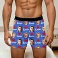 thumbnail image 4 of KHONTS Men's Personalized Boxers Husband Boyfriend Funny Boxers DIY Valentine's Day Birthday for Him Blue M, 4 of 8