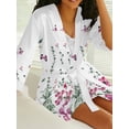 thumbnail image 3 of Avidlove Womens Nightgown and Robe Sets Satin Silk Sleeveless Nightdress with Bathrobes Knee Length Bride Sleewear, 3 of 6