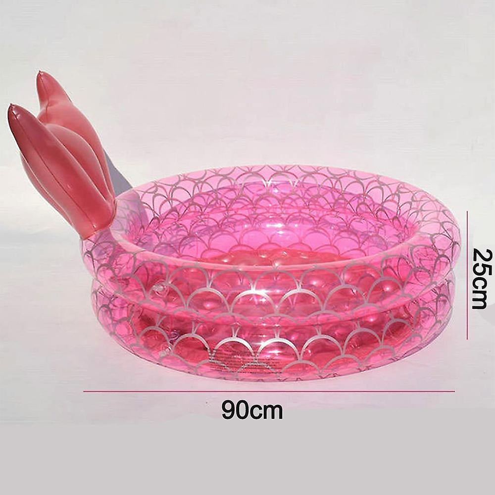 CKB Ltd. Kids Pink Inflatable Mermaid Paddling Pool With Tail