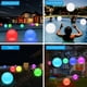 thumbnail image 4 of Lámpara De Piso Luces de piscina flotantes que cambian de color solar IP68 a prueba de agua regulable 1pc Likrtyny Para estrenar, 4 of 9