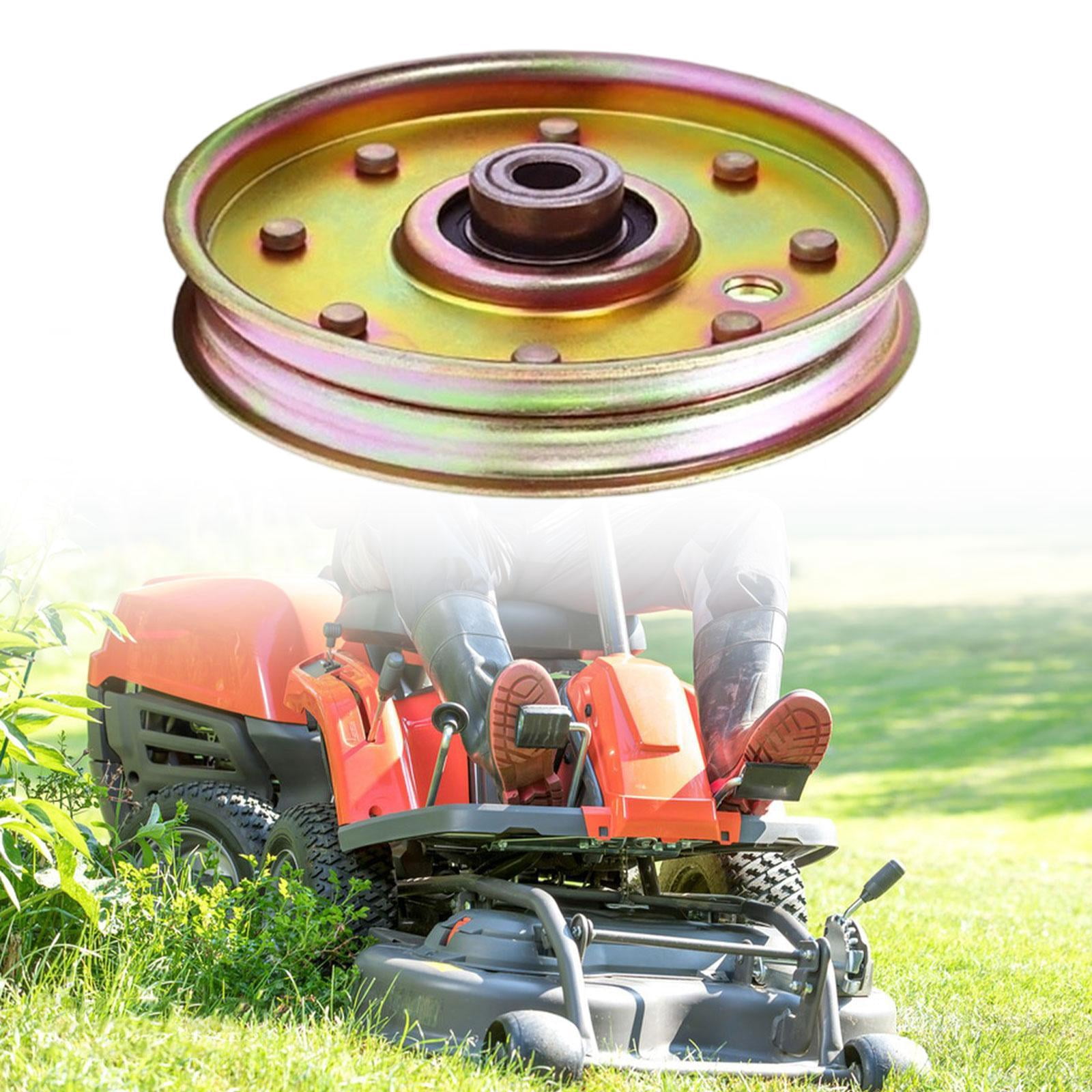 koolsoo Flat Idler Pulley 01004081 Easy Installation Lawn Mower Part Yard Machine Patio Drive Idler Pulley Component 02005077 Replace